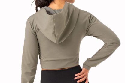 Factory Custom Ladies Hoodies Pull Over Sweat Shirts Women Crop Hoodies - Image 11