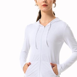 Slim Fit Design High Stretch Full Zipper Sweat-wicking Sports Jacket for Women
