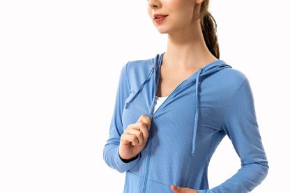 Slim Fit Design High Stretch Full Zipper Sweat-wicking Sports Jacket for Women - Image 7