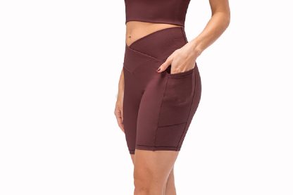 Custom women workout wear women¡¯s yoga shorts - Image 7