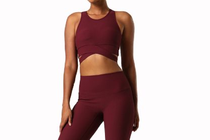 Custom Women's Two Pcs Gym Fitness Sets Athletic Fitness Women Yoga Set - Image 2