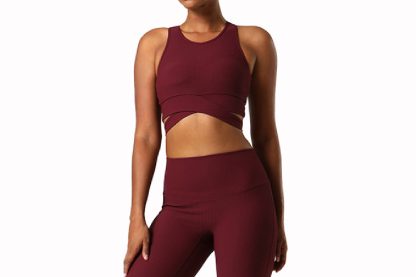 Custom Women's Two Pcs Gym Fitness Sets Athletic Fitness Women Yoga Set - Image 5