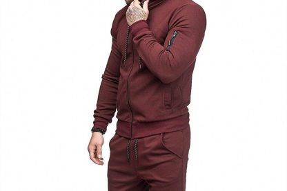 Custom men fleece tracksuit active wear set - Image 6