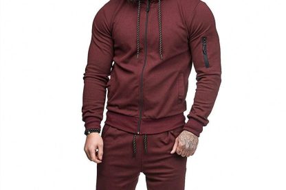 Custom men fleece tracksuit active wear set - Image 7
