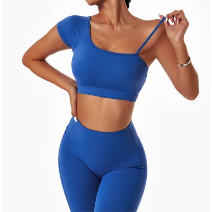 Custom Sexy Fitness Exercise Solid Color High Impact Yoga Sports Bra - Image 2