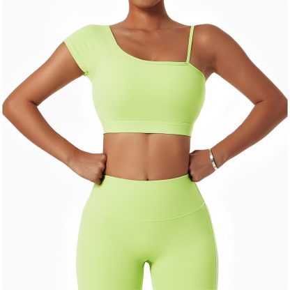 Custom Sexy Fitness Exercise Solid Color High Impact Yoga Sports Bra - Image 5