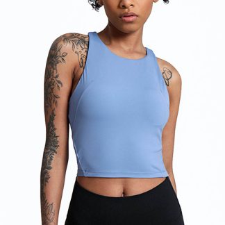 Custom Woman Active Wear Yoga Fitness Tight Vest Quick Dry Fitting Elastic Tank Top