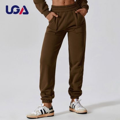 Winter Thick Fleece Sports Pants Cotton Loose Casual Warm Trousers Women Workout Sweatpants - Image 5