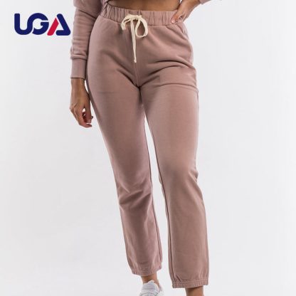 Wholesale Custom Plain Cotton Workout Sweat Pants Loose Fit Casual Sports Womens Joggers - Image 2