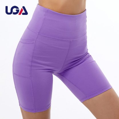 Custom Logo Sport Shorts Women High Waist Compression Workout Running Scrunch Butt Fitness Yoga Legging - Image 2