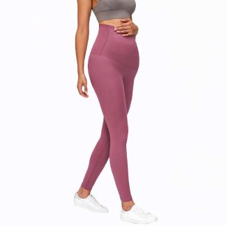 Pregnant Woman Buttery-soft High Rise Yoga Pants Sport Gym Four-ways Stretchy Fitness Workout Yoga Leggings