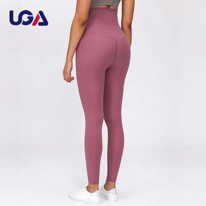 Pregnant Woman Buttery-soft High Rise Yoga Pants Sport Gym Four-ways Stretchy Fitness Workout Yoga Leggings - Image 3