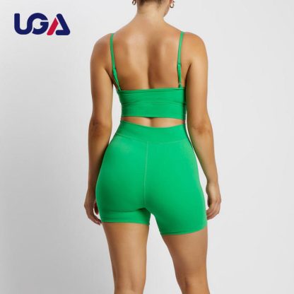 Plus Size Adjustable Women Shaper Shorts Suit Summer Activewear Tummy Control Workout Yoga Outfit - Image 3