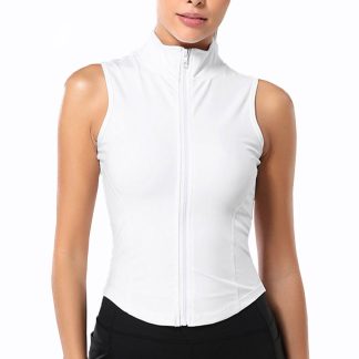 Sleeveless Comfort Sports Zip Running Turtleneck Shirt Sports Top Yoga Jacket
