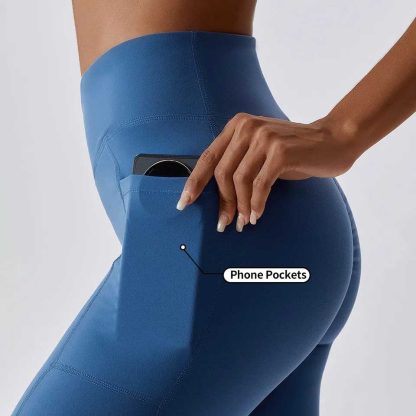 Workout Gym Legging Solid Yoga Pants Women Scrunch Butt Lift Workout Tight Fitness Yoga Leggings - Image 2