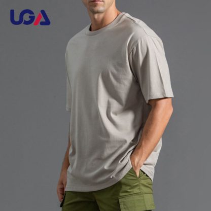 Wholesale Custom Mens Soft Cotton Oversized Fitness Plain Mens Designer T Shirts - Image 3