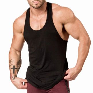 Anti-bacteria Quick Dry Plus Size Mens Muscle Vests Custom Running Singlet Men Gym Tank Top