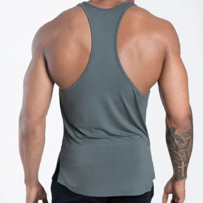 Anti-bacteria Quick Dry Plus Size Mens Muscle Vests Custom Running Singlet Men Gym Tank Top - Image 3