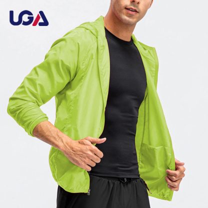 Manufacturers Windproof Men Fishing Waterproof Quick Dry Skin Windbreaker Jacket - Image 2