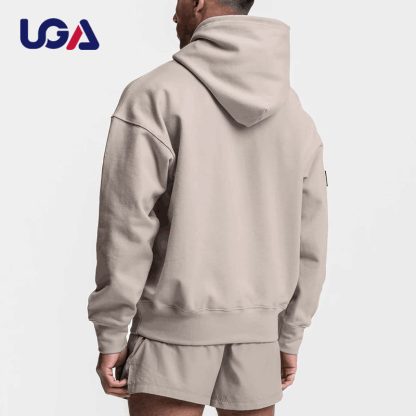 Wholesale High Quality Sweatshirts Blank Oversized Custom Design 100% Cotton Men Hoodie - Image 3