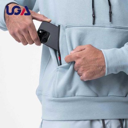Wholesale High Quality Sweatshirts Blank Oversized Custom Design 100% Cotton Men Hoodie - Image 5