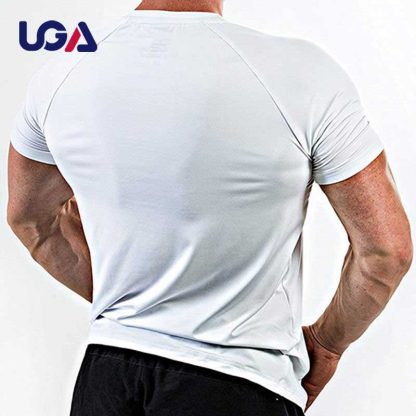 Gym High Elastic Athletic Compression Sports Breathable Men Training T Shirt - Image 2