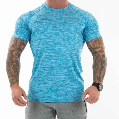Wholesale Customized Gym Activewear Men Workout Sports Fitness Dry Fit Compression T Shirts