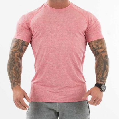 Wholesale Customized Gym Activewear Men Workout Sports Fitness Dry Fit Compression T Shirts - Image 3