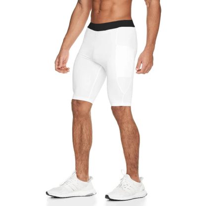 Wholesale Sport Workout Mens Compression Fitness Short Tight Leggings - Image 3