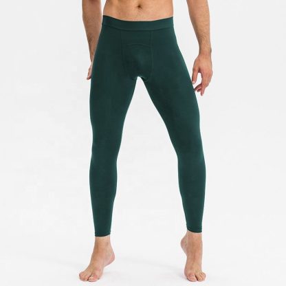 Custom 4 needles Mens Compression Gym Leggings Yoga Basketball Running Compression Tights - Image 3