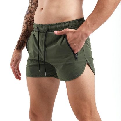 Mens Summer Fashion Quick Dry Elastic Waist Shorts Lightweight Breathable Athletic Workout Gym Shorts