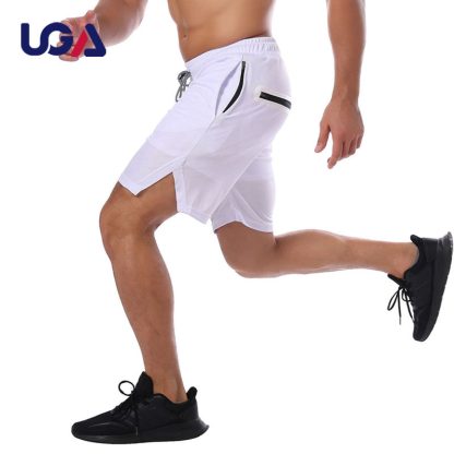 Running Shorts 2 In 1 Double Layers Quick Dry Gym Sport Fitness Jogging Workout Men Shorts - Image 2
