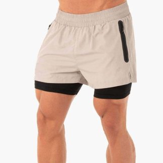Mens Athletic Wear Quick Dry Tight 2 In 1 Jogger Sports Shorts Running Gym Fitness Shorts for Men
