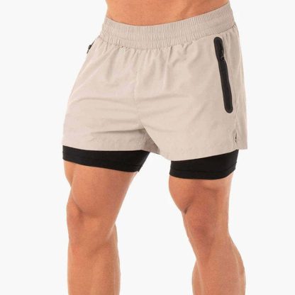 Mens Athletic Wear Quick Dry Tight 2 In 1 Jogger Sports Shorts Running Gym Fitness Shorts for Men