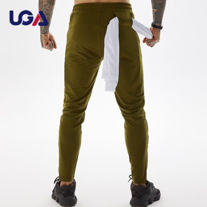 Oem Men Joggers Pants Zipper Pockets Cotton Spandex Sportswear Training Sweatspants - Image 4