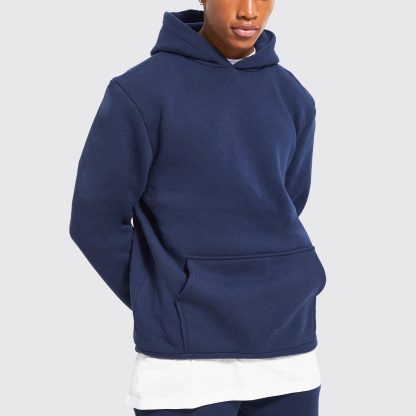 Unisex Luxury Stacked Sweatsuit Men Hoodie Jogger Set Winter Thick Plain Custom Tech Fleece Tracksuit - Image 2