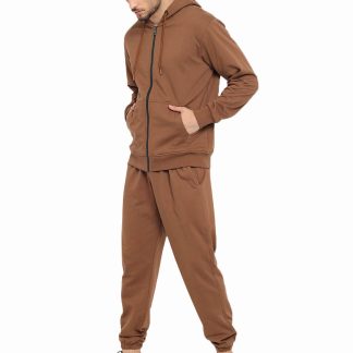 Winter Customized Logo Printing Gym Fitness Wear Fleece Fabric Men Tracksuit