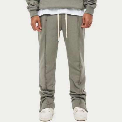 100% Cotton Dropped Shoulder Hoodie Heavy Weight Men Oversized Tracksuits With Kangaroo Pockets - Image 4