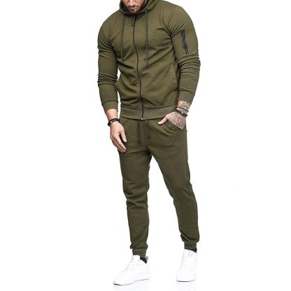 Customized Label Gym Activewear Jogger Hoodies Suit Sports Men Fitness Tracksuit - Image 6